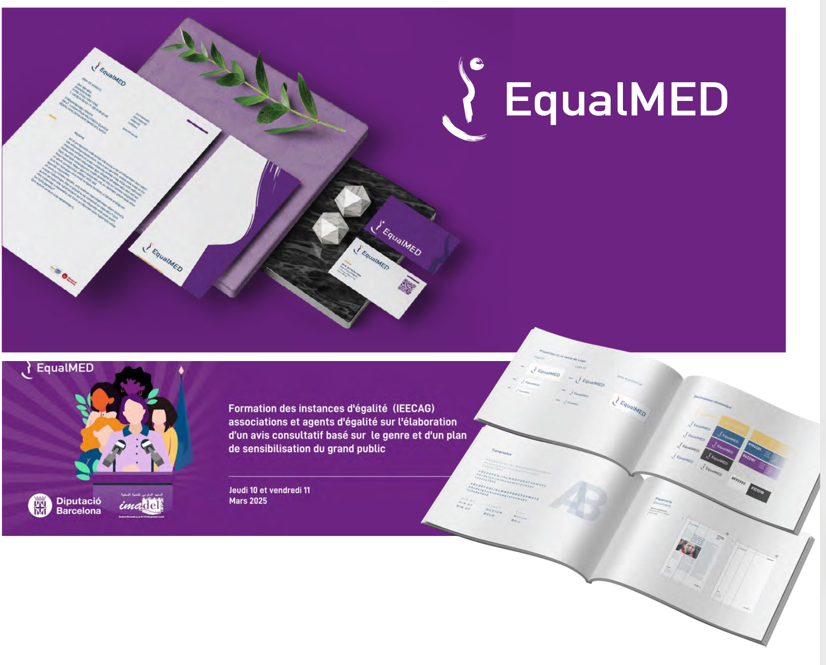 Charte et déclinaisons visuelles EqualMED
